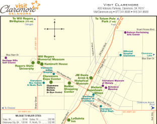 Map of Claremore